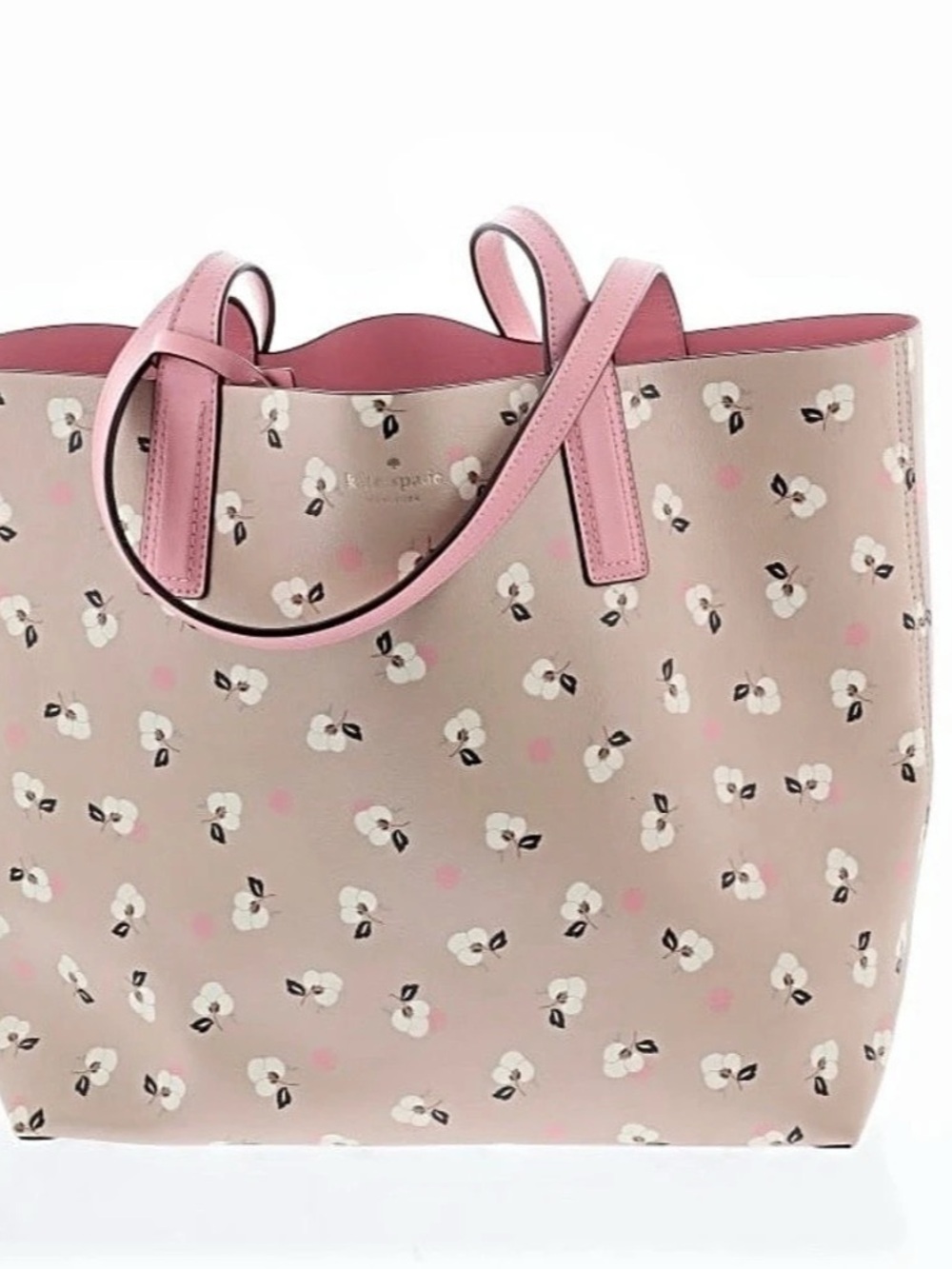 Kate Spade Floral Tote in Pink & White Like New